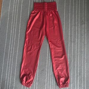 Never Worn | Red Scrunched Pants